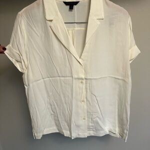 Banana Republic Cream Button Down Shirt